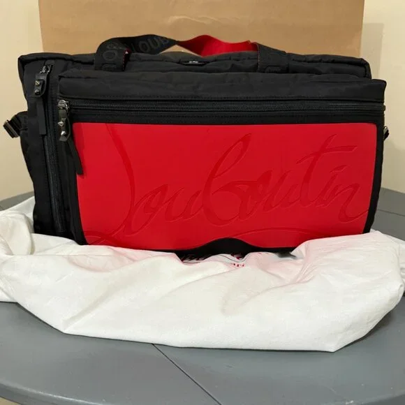Christian Louboutin LOUBIDEAL SPORT BAG duffle BAG sneaker sole LARGE - Picture 14 of 16